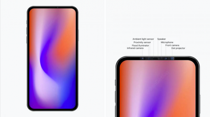 Koncept – iPhone 2020 s 6,7palcovým displejem bez zářezu
