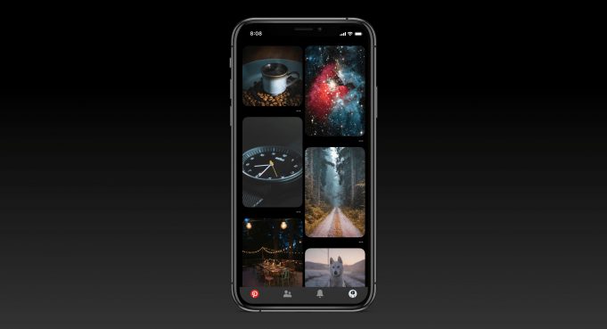 Aplikace Pinterest pro iOS byla dnes aktualizována s podporou pro tmavý režim