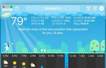 Aplikace předpovědi počasí Carrot Weather byla aktualizována pro MacOS Catalina