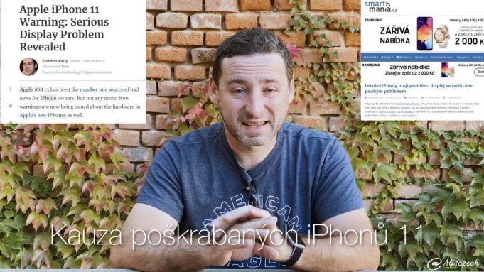 Kauza poškrábaných displejů iPhonů 11 a bulvární články