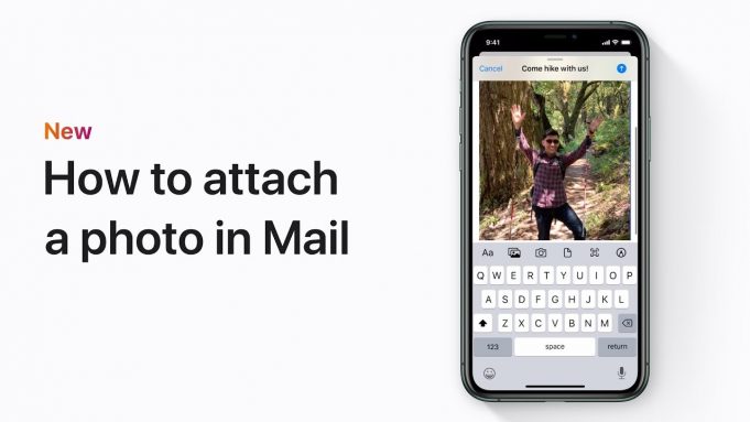 Apple návody – Jak připojit fotografii do e-mailu v iOS 13