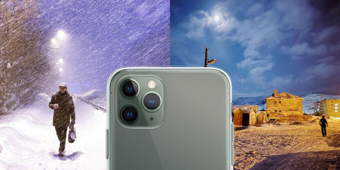 Amos Chapple zamířil do Murmanska, kde fotografoval život ve tmě pomocí iPhone 11 Pro
