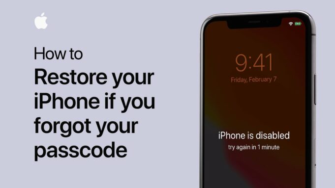 Apple návody – Jak obnovit iPhone, když jste zapomněli přístupový kód