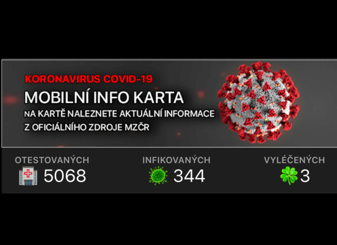 Přidejte si do Wallet v iPhonu info kartu koronavirus v ČR