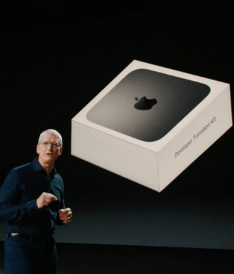 Mac mini, který je součástí „Developer Transition Kit“ není způsobilý k opravě v Genius Baru