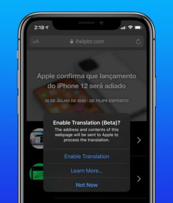 Návod – Jak překládat webové stránky na iPhonu a iPadu v iOS 14
