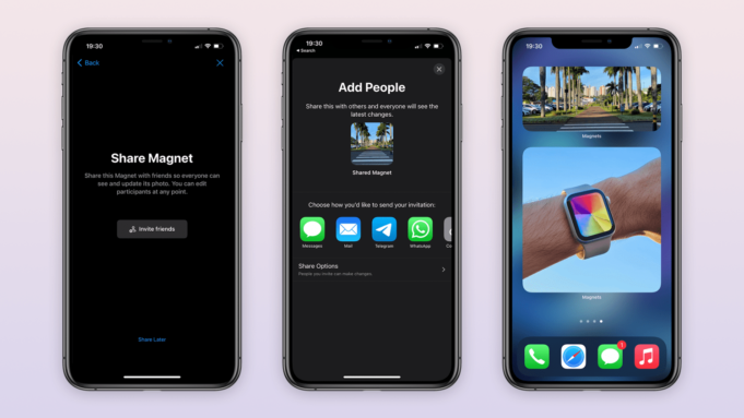 Díky aplikaci Magnets můžete zobrazit widget sdílených fotografií na domovské obrazovce iPhonu