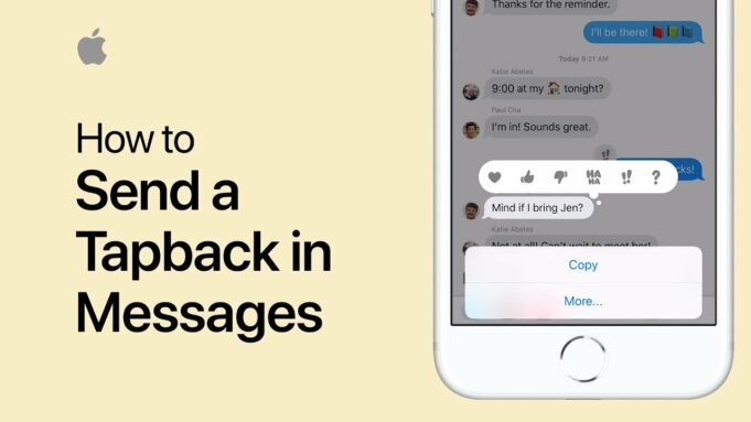 Apple návody – Jak odpovědět na zprávu pomocí výrazů