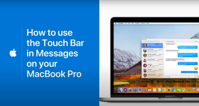 Apple návody – Naučte se, jak používat Touch Bar v aplikaci Zprávy na MacBooku Pro