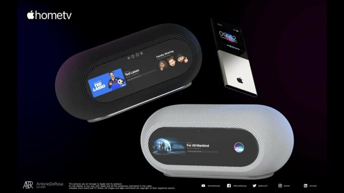 Koncept – HomePod s displejem a fotoaparátem