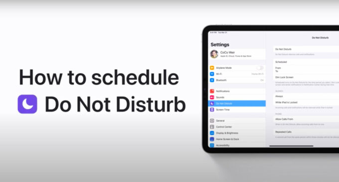Apple návody – Jak naplánovat režim Nerušit na iPhonu a iPadu