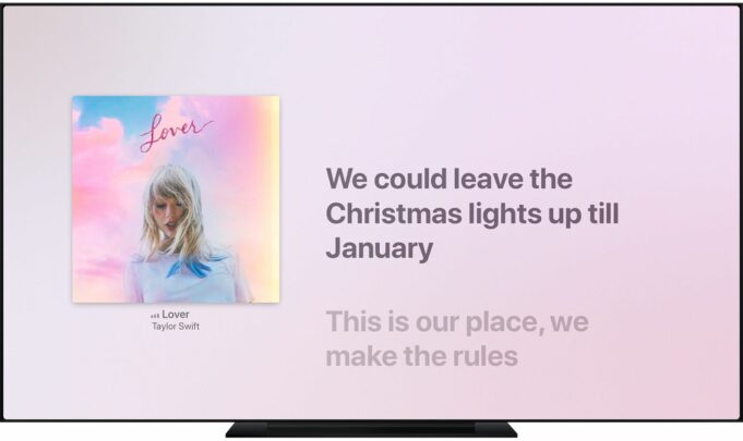 Návod – Jak povolit funkci časově synchronizované texty písní v Apple Music na Apple TV