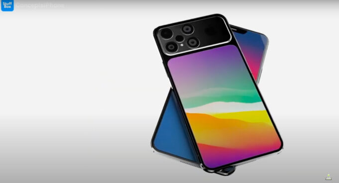 Koncept – iPhone 13 Pro a iPhone 13 Pro Max se dvěma displeji