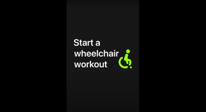 Apple návod – Jak zahájit trénink s vozíkem pomocí Apple Watch