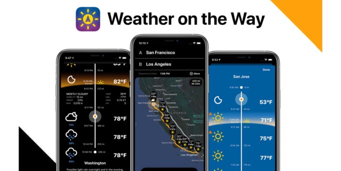 Aplikace pro sledování počasí Weather on the Way obdržela aktualizaci s několika novými funkcemi