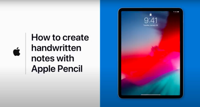 Apple návody – Jak vytvářet ručně psané poznámky na iPadu pomocí Apple Pencil
