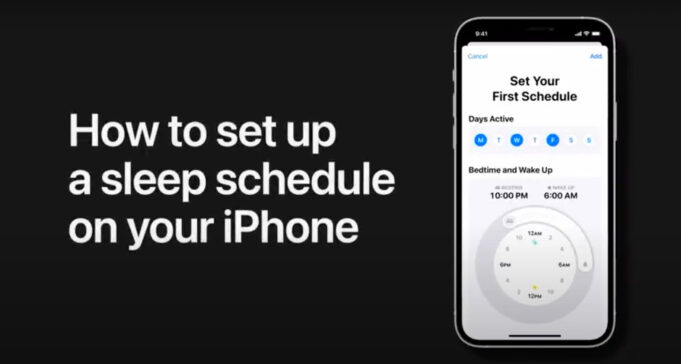 Apple návody – Jak nastavit rozvrh spánku na iPhonu