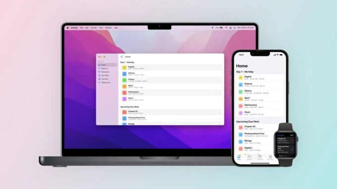 Díky aplikaci „Schooly“ mohou studenti spravovat své hodiny a úkoly do školy z jediné aplikace
