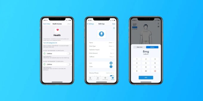 Aplikace WaterMinder byla aktualizována s několika novými funkcemi