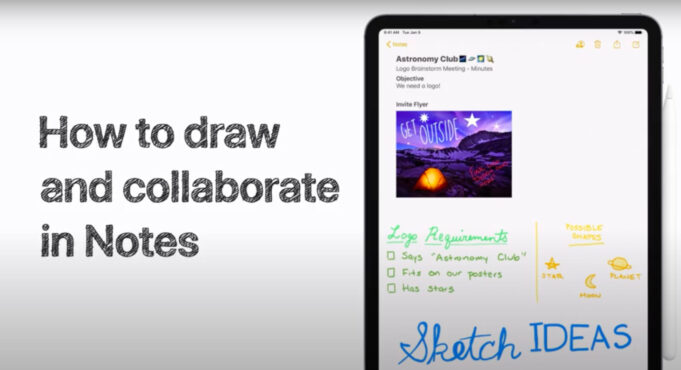 Apple návody – Jak kreslit s přáteli v aplikaci Poznámky na iPhonu a iPadu