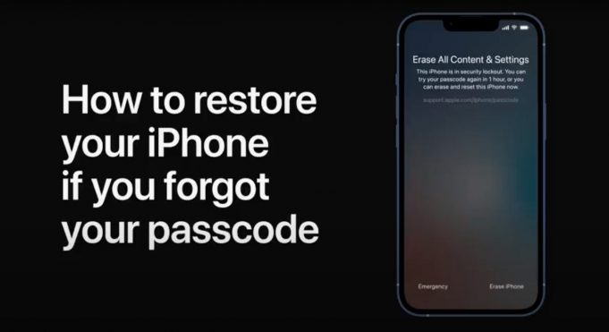 Apple návody – Jak obnovit svůj iPhone, pokud jste zapomněli přístupový kód