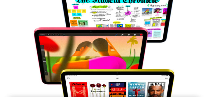 Nový iPad 10. generace je vůbec prvním modelem iPadu, který má přední fotoaparát orientovaný na šířku