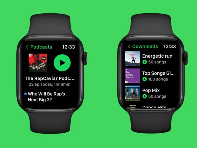 Spotify vydal novou aplikaci pro Apple Watch s novým a vylepšeným vzhledem