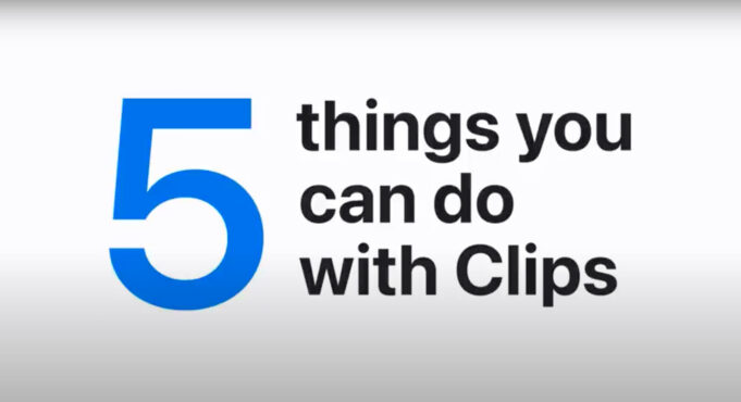 Apple návody – Naučte se používat aplikaci Clips na iPhonu