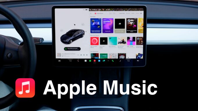 Jak funguje Apple Music ve vozidlech Tesla?