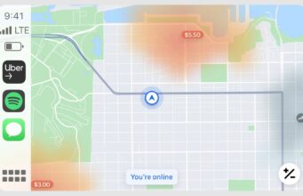Uber přidává podporu CarPlay do své aplikace pro řidiče