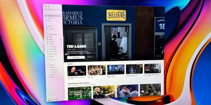 Apple testuje nový design aplikace Apple TV pro Mac