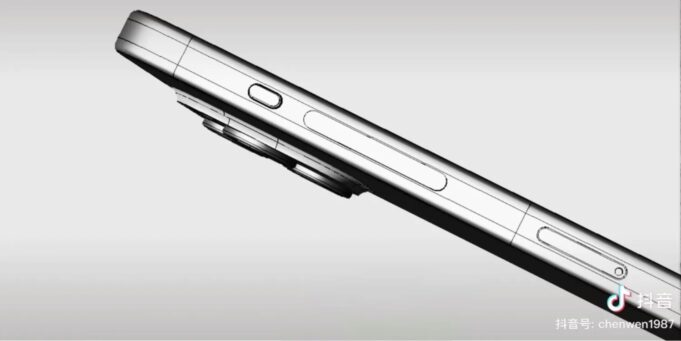 CAD rendery iPhone 15 Pro zobrazují nové tlačítko hlasitosti a tlačítko pro ztlumení