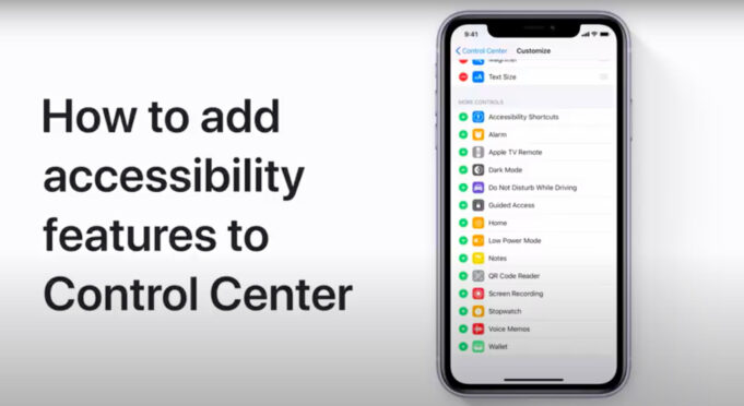 Apple návody – Jak přidat funkce zpřístupnění do Ovládacího centra na iPhonu a iPadu