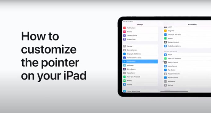 Apple návody – Jak přizpůsobit ukazatel na iPadu