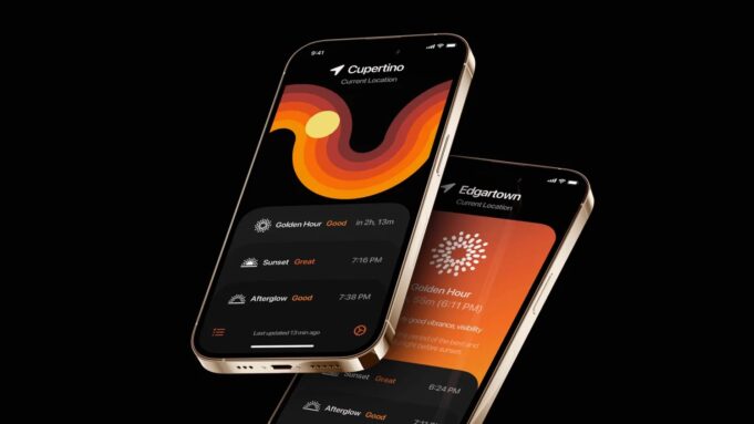 Aplikace Skylight vám pomůže naplánovat focení západu slunce