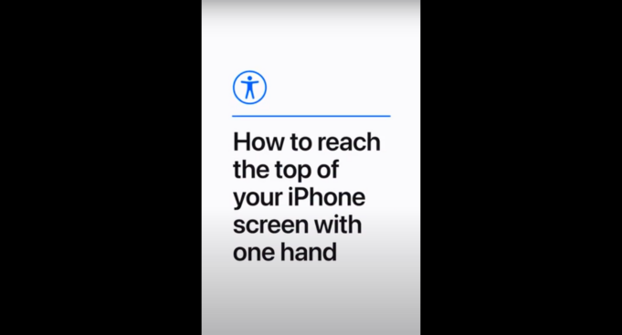 Apple návody – Jak dosáhnout na horní část obrazovky iPhonu jednou rukou