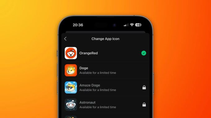 Aplikace Reddit pro iOS má novou ne příliš hezkou ikonu – a za její změnu musíte zaplatit
