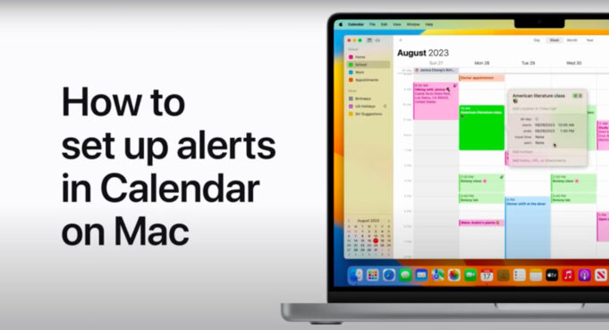 Apple návody – Jak nastavit upozornění na událost v aplikaci Kalendář na Macu