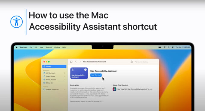 Apple návody – Jak používat zkratku asistenta usnadnění přístupu na Macu
