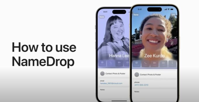 Apple návody – Jak používat NameDrop na iPhonu