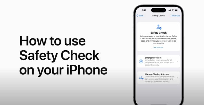Apple návody – Jak používat funkci bezpečnostní kontrola na iPhonu