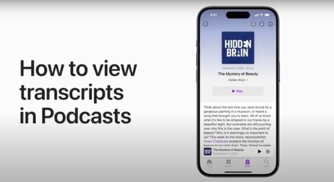 Apple návody – Jak zobrazit přepisy podcastů na iPhonu a iPadu