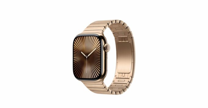 Apple vydal nový řemínek zlatý článkový tah pro Apple Watch