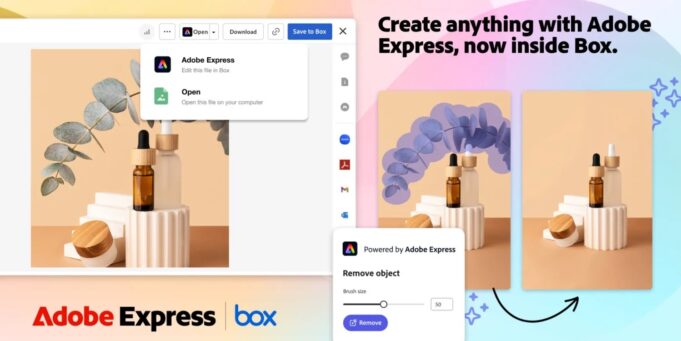 Adobe Express je nyní k dispozici v rámci platformy Box
