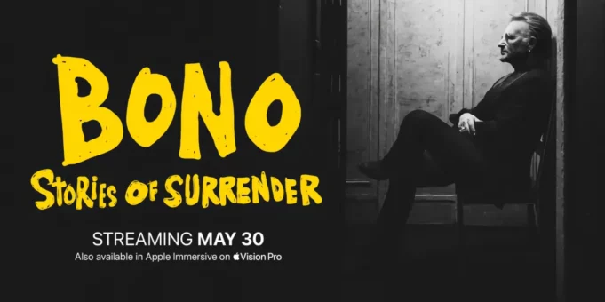 Nový film Bono: Stories of Surrender je nyní dostupný ke zhlédnutí na Apple TV+