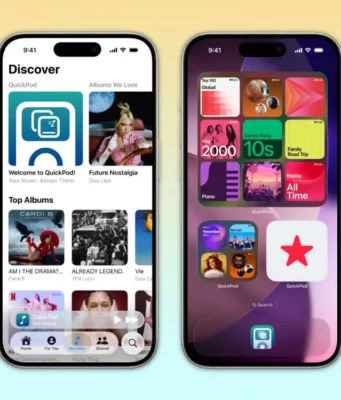 QuickPod přináší nový způsob, jak poslouchat hudbu na iPhonu – s podporou Apple Music i Spotify
