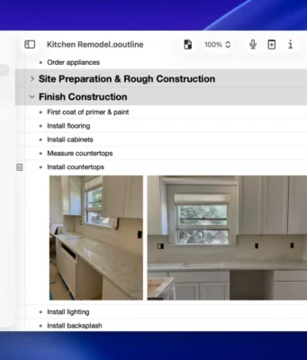 OmniOutliner 6 přináší univerzální rozhraní a nové AI nástroje – testování je otevřené