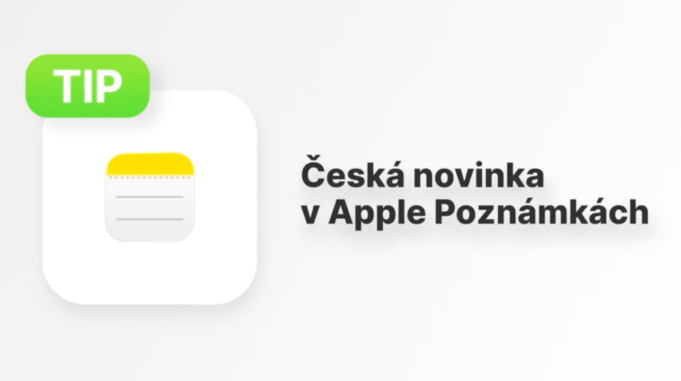 Jan Březina – AppleTip: Česká novinka v Apple Poznámkách