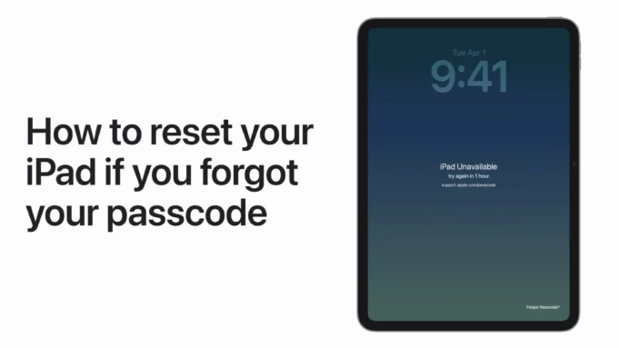 Apple návody – Jak resetovat iPad, pokud jste zapomněli přístupový kód