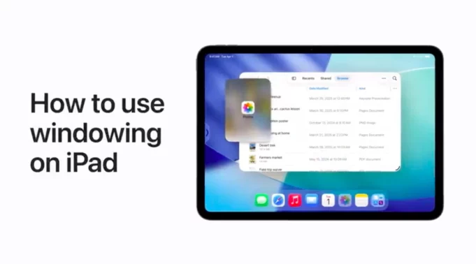 Apple návody – Jak používat nový systém oken v iPadOS 26
